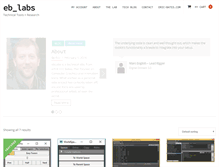 Tablet Screenshot of eblabs.com